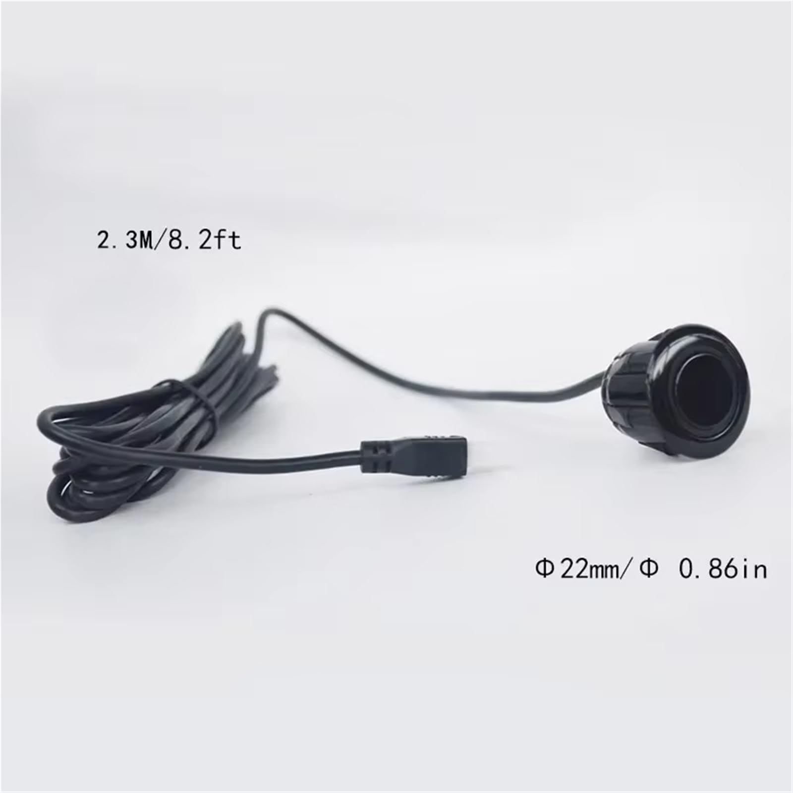 Piezas Automóvil 4 Sensores De Estacionamiento Ultrasónicos De 22mm Sistemas De Radar De Marcha Atrás Control De Distancia Monitores Para Punto Ciego(Matte black)