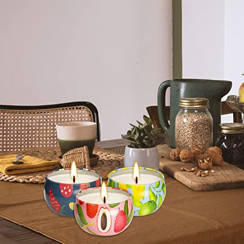 Fruit Scented Candles Set For Thanksgiving Christmas Gift, Soy Wax Stress Relief Aromatherapy Candles, Relaxation Gift Baskets For Women, Great Gift Ideal For House-Warming And Birthday-16 Pack #TOP5