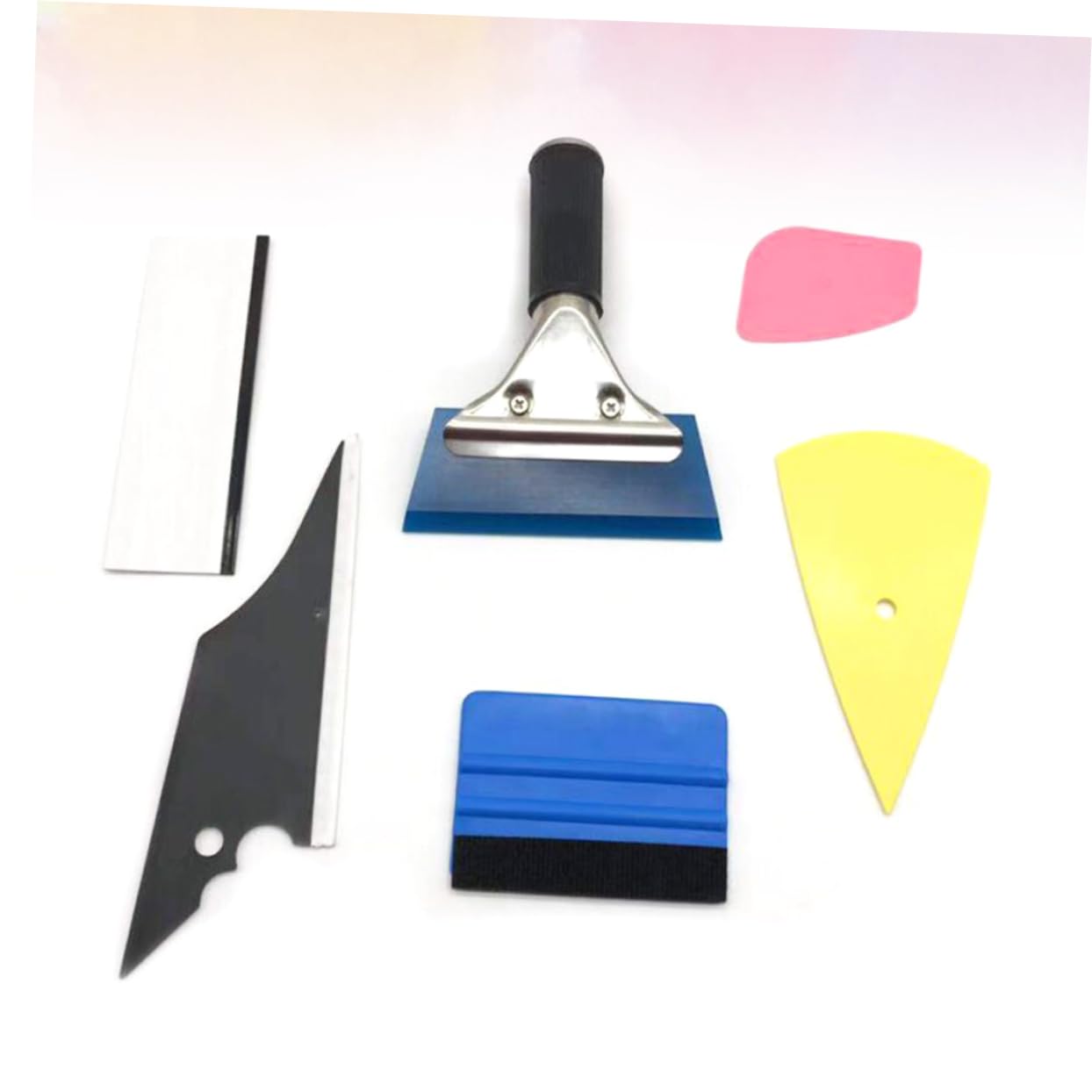 MAGICLULU Auto Fensterfolie Werkzeug Set Mit Rakelschneider Und Cutter Für Vinylfolien Anbringung Folienschaber Auto Werkzeug Für Autofolien Und Fenstertönung