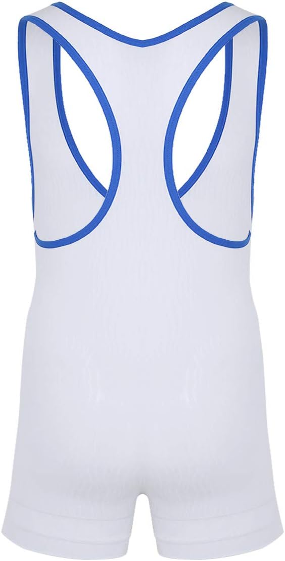 ACSUSS Men's Jockstrap Boxer Shorts Wrestling Singlet Bodysuit Leotard Underwear