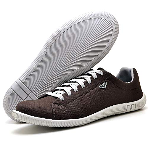 Kit 02 Pares de Sapatênis Sapato Casual Com Carteira Masculino JUILLI 900DB Tamanho:44;cor:Azul;gêne