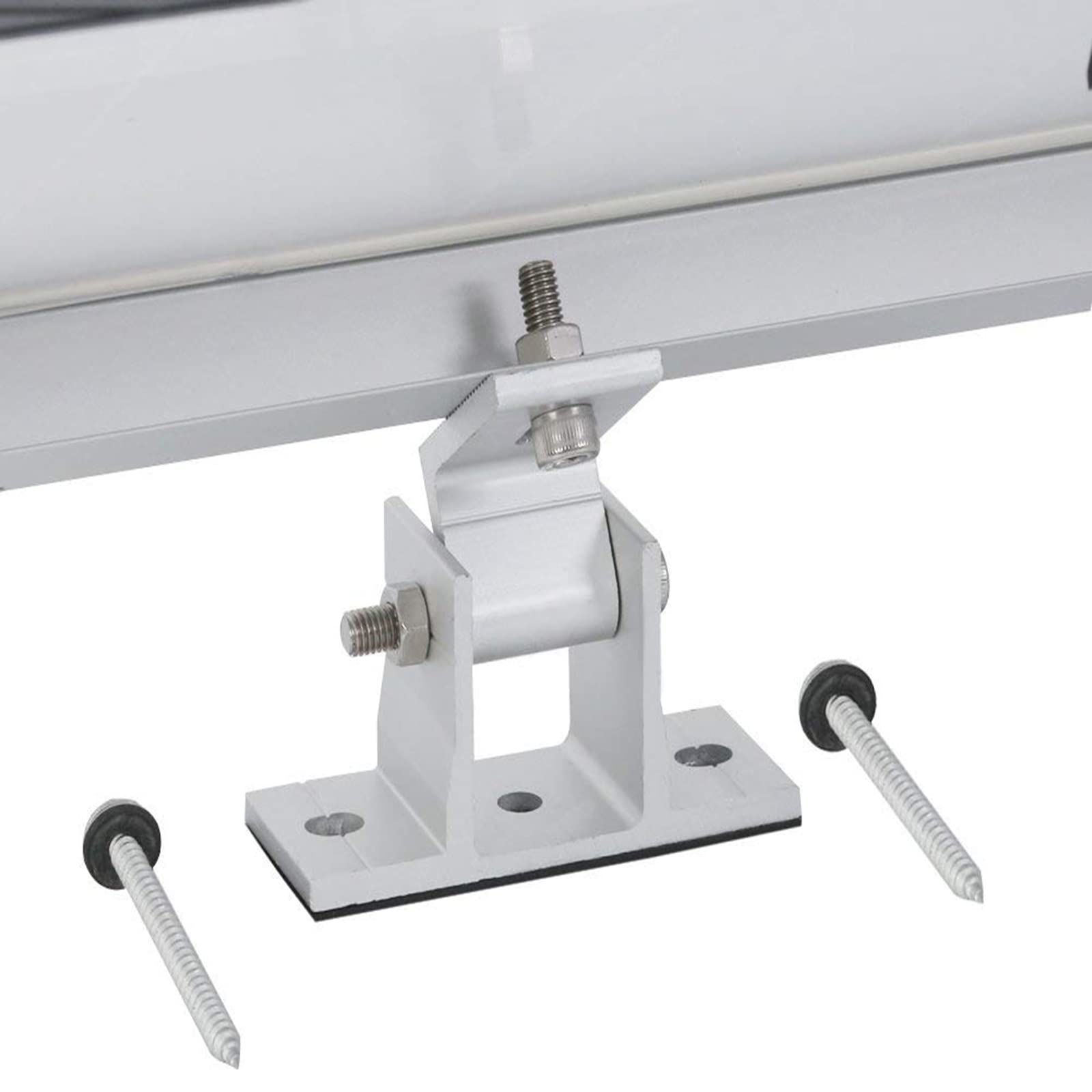 Wsporniki pochylane do paneli słonecznych, regulowany kąt Wspornik do paneli słonecznych, aluminium, wspornik do montażu paneli słonecznych Panel słoneczny o mocy do 200 W, do kampera