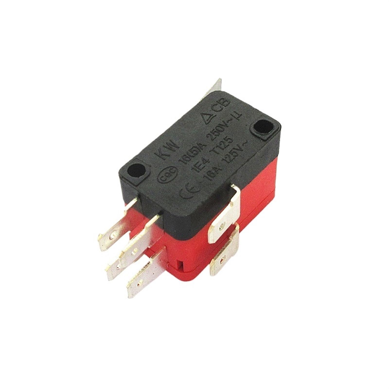 JNURGWLYH 5PCS 20PCS Double Microswitch Silver Contact Limit Switch Handle Length 25mm Pin 4.8mm 16A 250V V-152-2C25(20PCS)