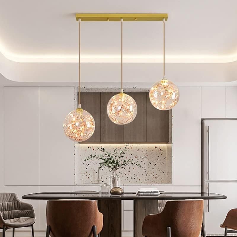 Éclairage suspendu LED étoilé 3000K avec lustre de restaurant et plafonnier de chambre