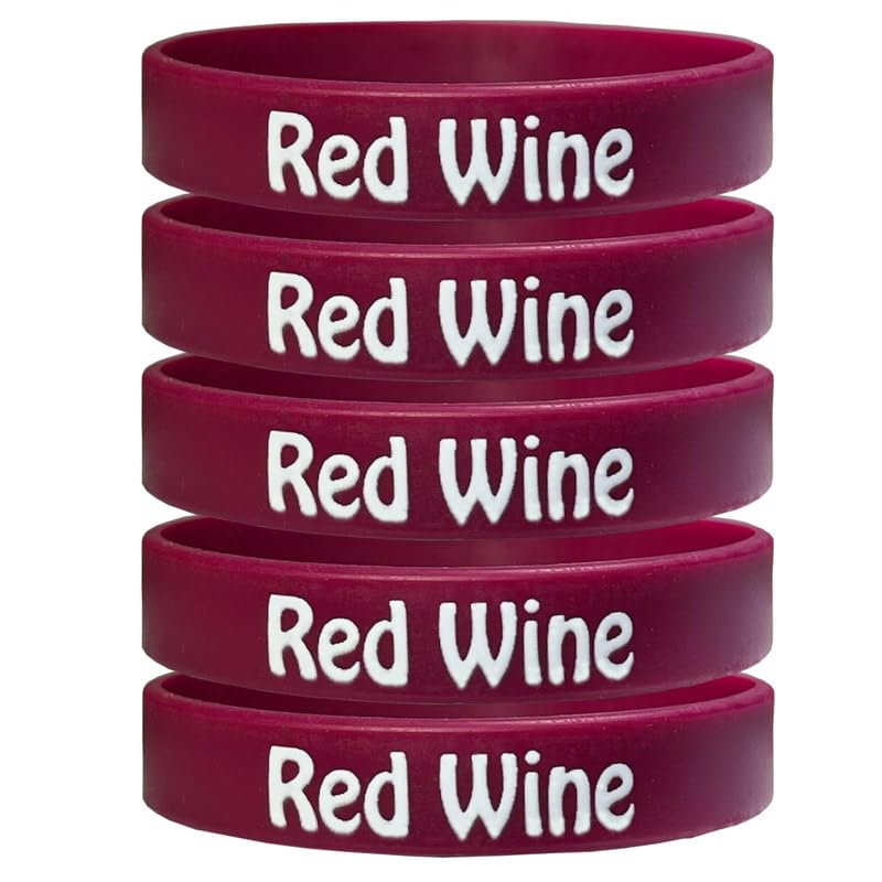 Red Wine: Squeeze Bottle Labels: 5 Pack