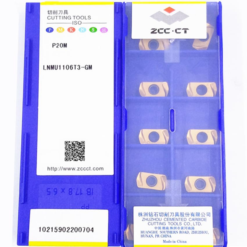 Tool Part for 1106T3-GM P20M/1106T3-GM P20T/1106T3-GL P20M/1106T3-GL P20T Insert Replace LNGU030310ER 10pcs/Box - (Angle: 1106T3-GM P20T / Shank Diameter: 50pcs (5 Box))