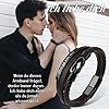 MANVEN Armband für Männer Geschenk für Ihn Lederarmband Herren mit Gravur Ich Liebe Dich Valentinstag Freund Mann Ehemann Jahrestag Weihnachten Geburtstagsgeschenk Männer Vatertagsgeschenke für Papa #1