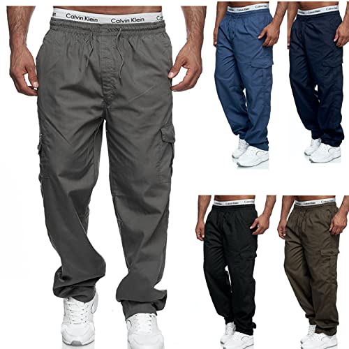 Rela Bota Mens Casual Cargo Pants Fashion Athletic Joggers Multi Pockets Sweatpants Outdoor Tactical Lightweight Trousers2