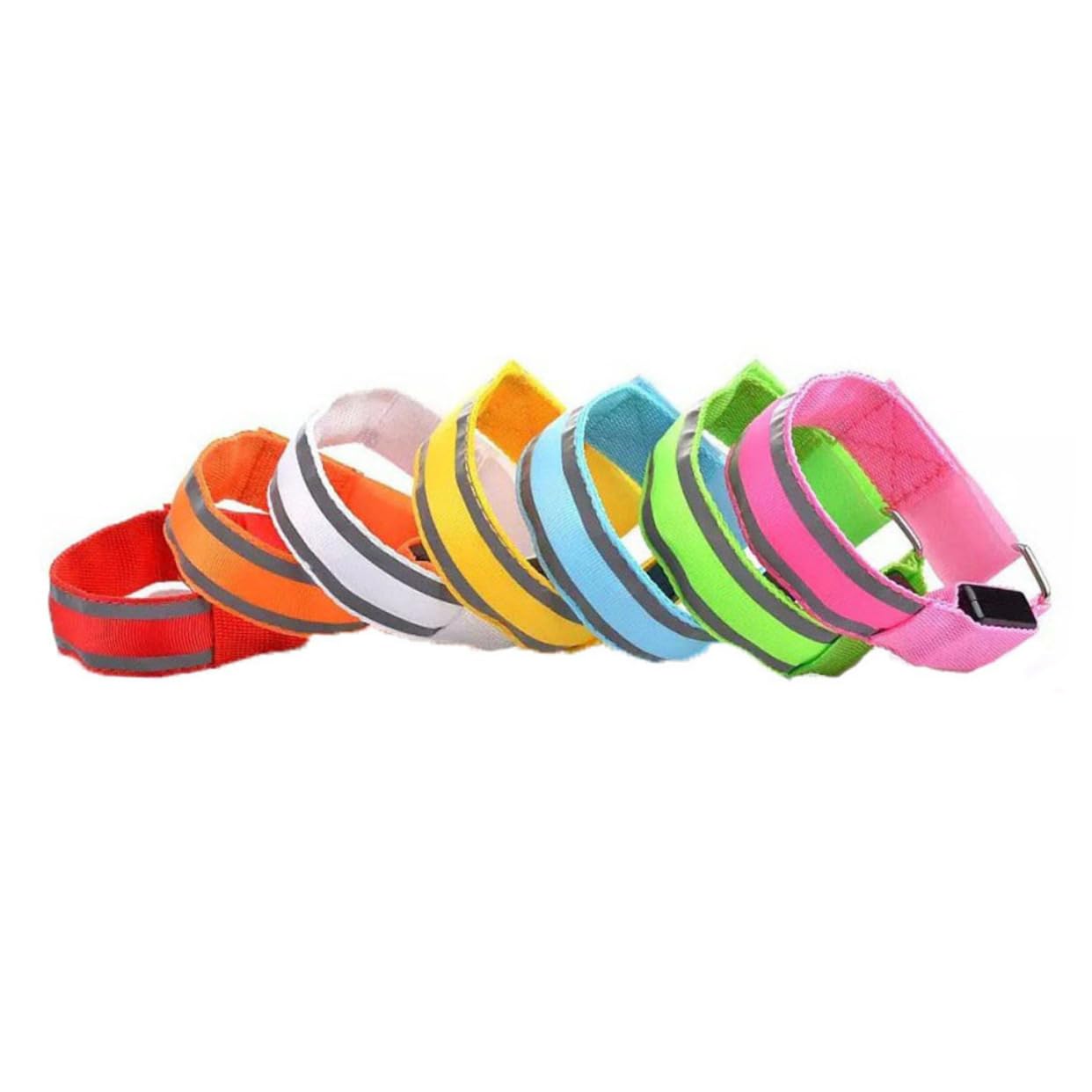 SUPVOX Ceinture Réfléchissante Brassard Lumineux À LED Équipement De Course De Nuit Brassard LED en Nylon Et Tissu LED