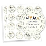 GOMAKERER 320 Stück Lustige Eierkarton Etiketten Ihrem Lokalen Eierhändler Aufkleber Für Frische Eier Bauernhof Selbstklebender PET Aufkleber Für Eierverpackungen Für Behälter Landwirtschaftliche