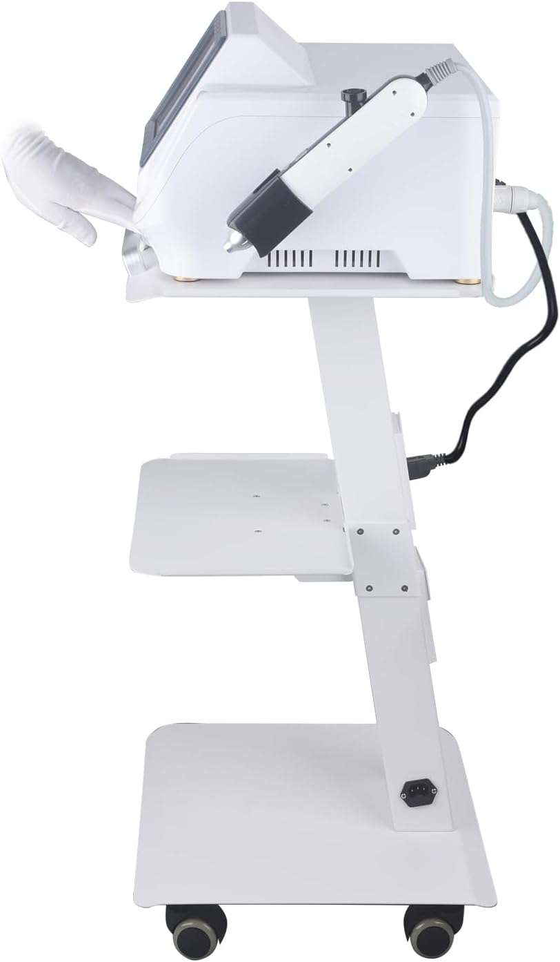 Esthetician Cart with Sockets, Beauty Salon Cart with Wheels, Three-Tier Metal Mobile Table, 100-Pound Capacity, Suitable for Nail Salons, Tattoo Studios,Clinics, Hair Salon, and More
