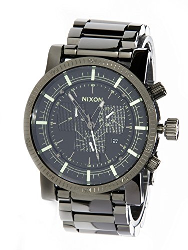 Preisvergleich Produktbild Nixon Herren Analog Quarz Uhr mit Edelstahl Armband A4571885-00