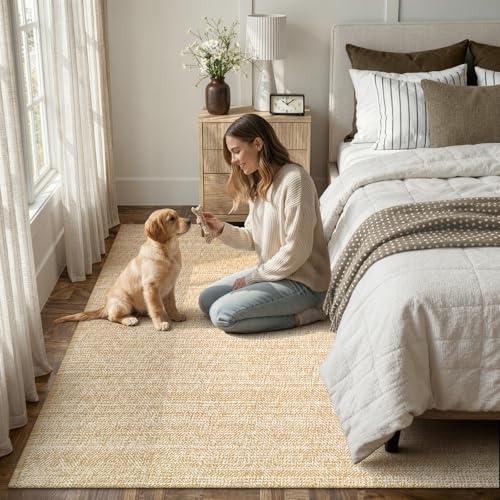 Tapete Boho para Sala 5x8 ft, Algodón Lavable miniatura 4
