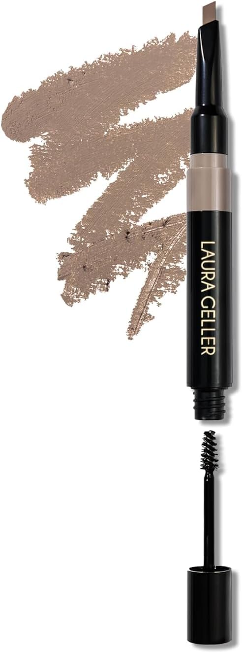 LAURA GELLER NEW YORK Sculpt-n-Stay Waterproof Brow Pencil & Gel (Blonde) - Precision 2-in-1 Waterproof Eyebrow Pencil for Perfectly Sculpted Brows