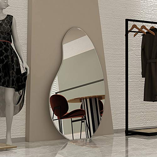 Clothing Store Floor Mirror Irregular Full-Length Mirror Special-Shaped Wall-Mounted Full-Length Mirror Studio Bedroom Net Red Mirror #TOP2