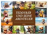 Teddybär und seine Abenteuer (Wandkalender 2026 DIN A3 quer), CALVENDO Monatskalender: Freue dich auf ein Jahr voller herzerwärmender Momente und unvergesslicher Erlebnisse. (CALVENDO Kunst)