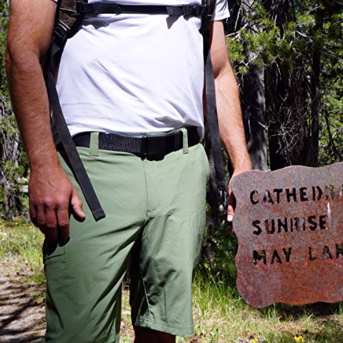 Rover - 1.5 Inch Wide Men's Nylon Web Belt with High-Strength Adjustable Buckle2