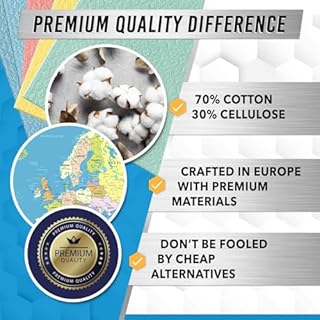 Swedish Dish Cloths for Kitchen - ACTIVE 12 Pack Cellulose Sponge Cloth, Washable Dishcloths for Washing Dishes, Original European Dish Towels, Absorbent Reusable Paper Towels - Multicolor Assorted