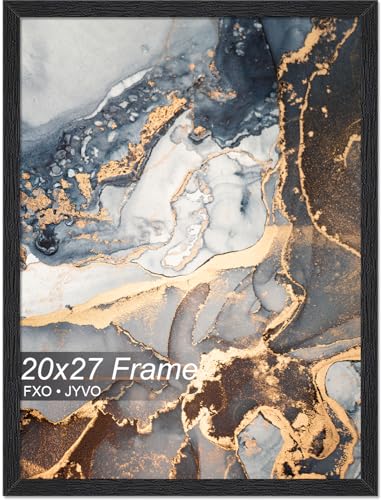 Fxojyvo 20x27 Picture Frame Black Engineered Wood Wall Hanging