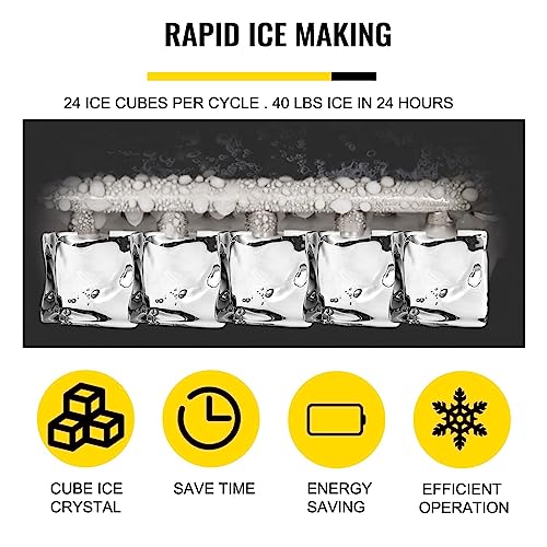 Machine à glaçons électrique 18kg automatique manuel portable pour glace maison - 5