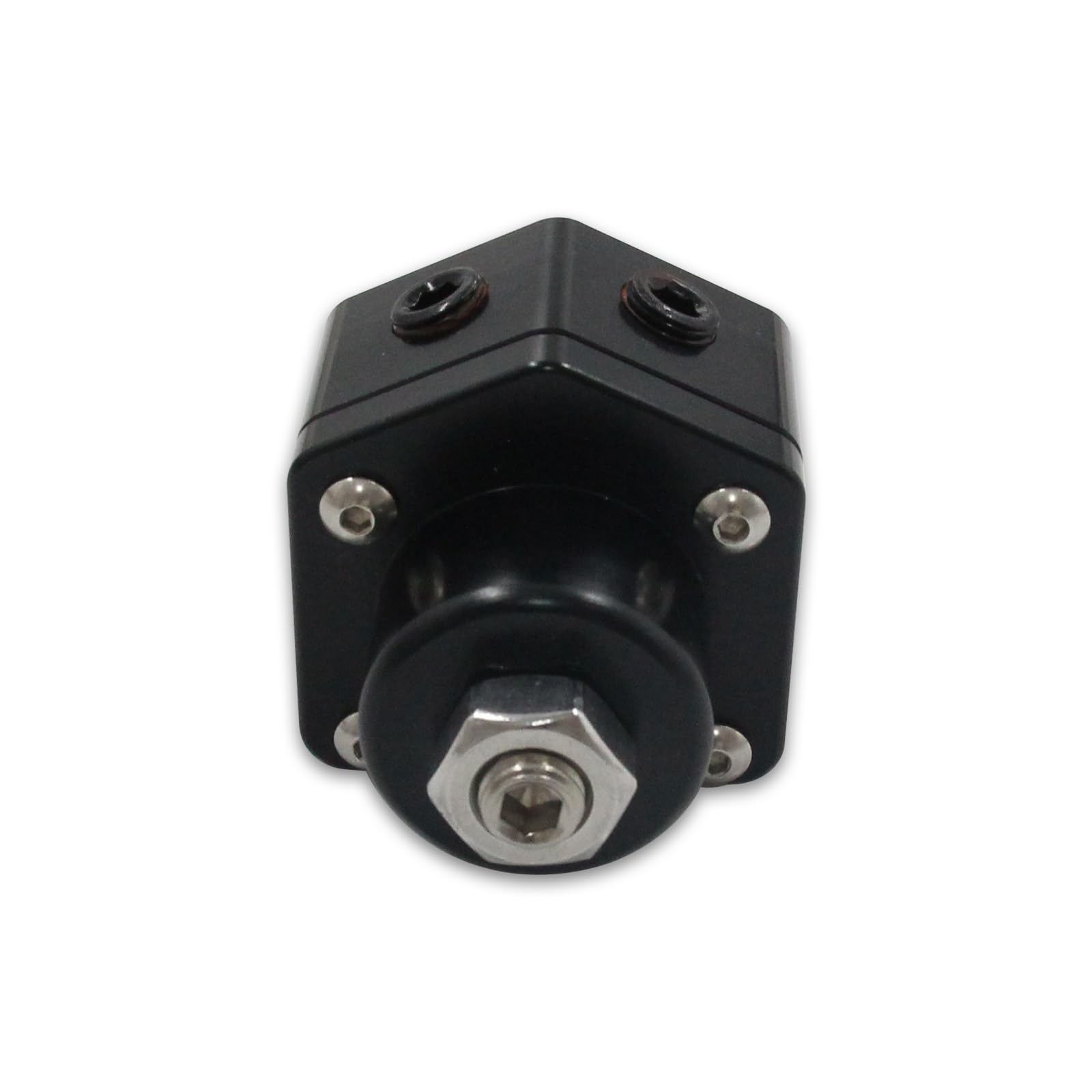 Yctze Regulator Ciśnienia Paliwa Nawetory Regulator Przepływu Paliwa Zawór Sterowania Paliwem 3/8 "NPT Regulowany 5-12 Psi z trwałą konstrukcją stalową dla Uniwersalnych Silników (BLACK)