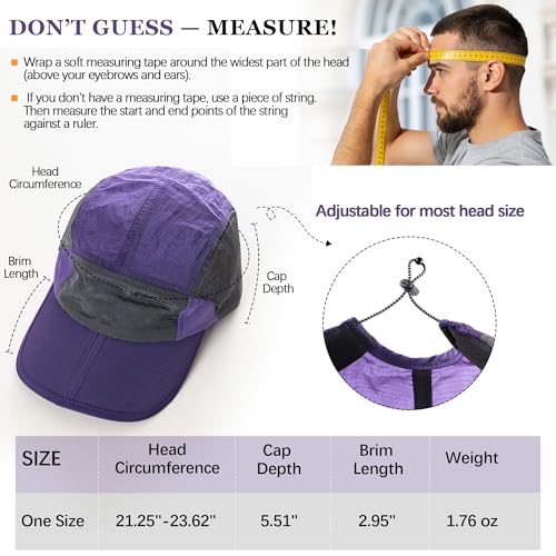 Gorra deportiva plegable ligera con protección solar UPF 50+ miniatura 3