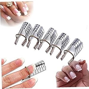 Gezondheidsproducten 5 stks set Herbruikbare Nail Art Extension Forms Guide Acrylic Nail UV Gel Nagel Extention Tips DIY…