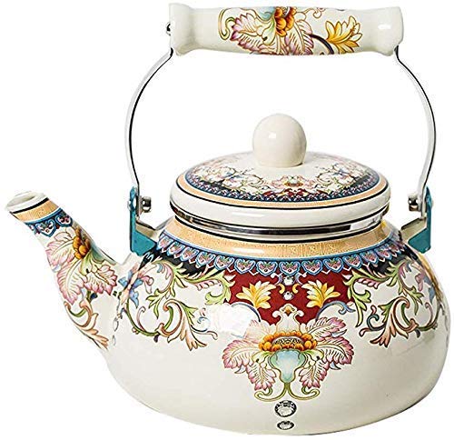 Hohe Kapazität 2,4 L Dicker Emaille-Topf Wasserkocher Tee Kaffeekanne Induktionsherd Gasherd Teekanne A.