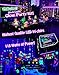 Black Lights for Glow Party! 115W Blacklight LED Strip kit. 4 UV Lights to Surround Your Neon Party. Ultraviolet Lighting for Big Rooms. Easy Set up! Glow in The Dark Party Supplies. Fiesta Luz Negra