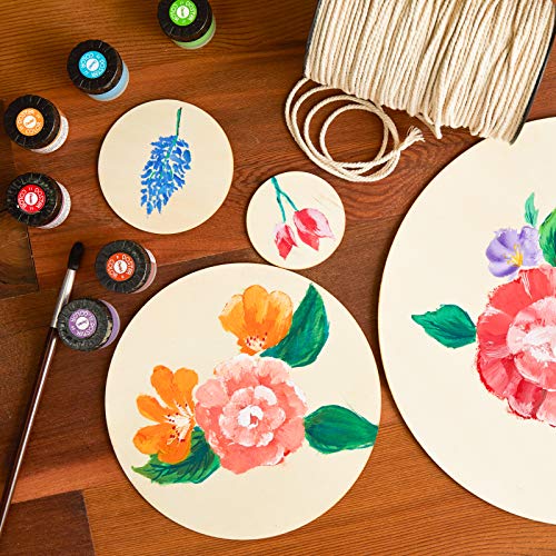 Wood Circles For Crafts, 8-Count Unfinished Wooden Round Disc Cutouts, 12 Inches In Diameter #TOP7