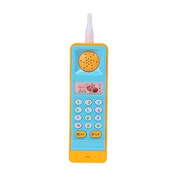 Cordless Musical Toy Phone Mobile for Kids - Animal, Number and Keypress Sounds - Colorful Lights and Music Multicolor