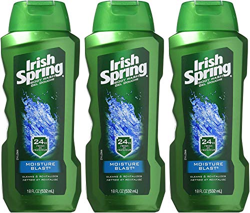 Irish Spring Body Wash, Moisture Blast 18 oz (Pack of 3)