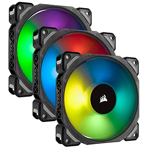 Corsair ML120 PRO RGB 3 Fan Pack with Lighting Node PRO PCケースファン [120mm径 RGB搭載] FN1146 CO-9050076-WW Amazon | Corsair ML120 PRO RGB 3 Fan Pack with Lighting Node