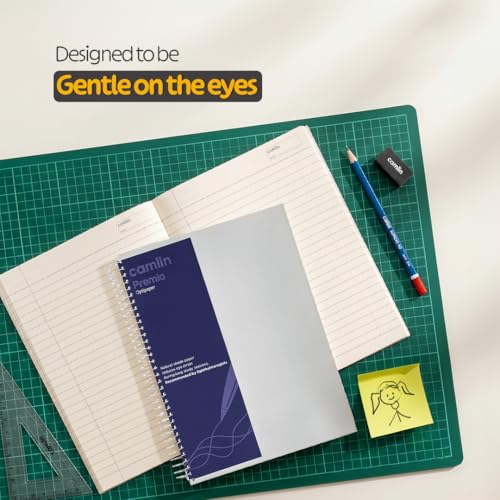 Image of Camlin Premio Optipaper A4 Single Line 400 Pages 6 Subject Notebook