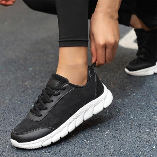 Women's Luxurious Orthopedic Sneakers,Hollow Lace Print Sneakers,Hollow Breathable Mesh Shoes Arch Support Walking Shoes2