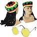 Produktbild Jamaican Rasta Hut mit angeschlossenem Dreadlocks + Runde getönte Gläser