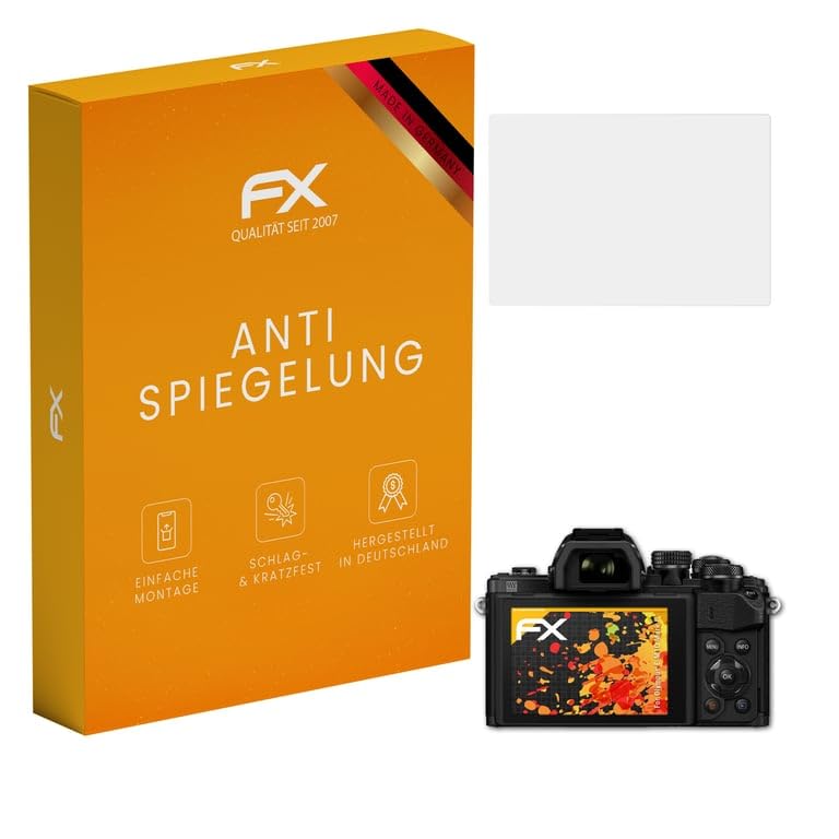 atFoliX Screen Protector compatible with Olympus E-M10 Mark II Screen Protection Film, anti-reflective and shock-absorbing FX Protector Film (3X)