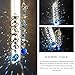 H&D HYALINE & DORA 20.5inch Gazing Ball Spiral Tail,Decorative Wind Spinner Sun Catcher,Rainbow Maker Double-Spiral W/Sea Blue Crystal Ball and Chain,Glass Crystals for Indoor Outdoor Decoration