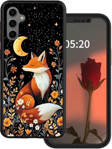 Coque Samsung S25 motif renard et lune idée cadeau homme et femme