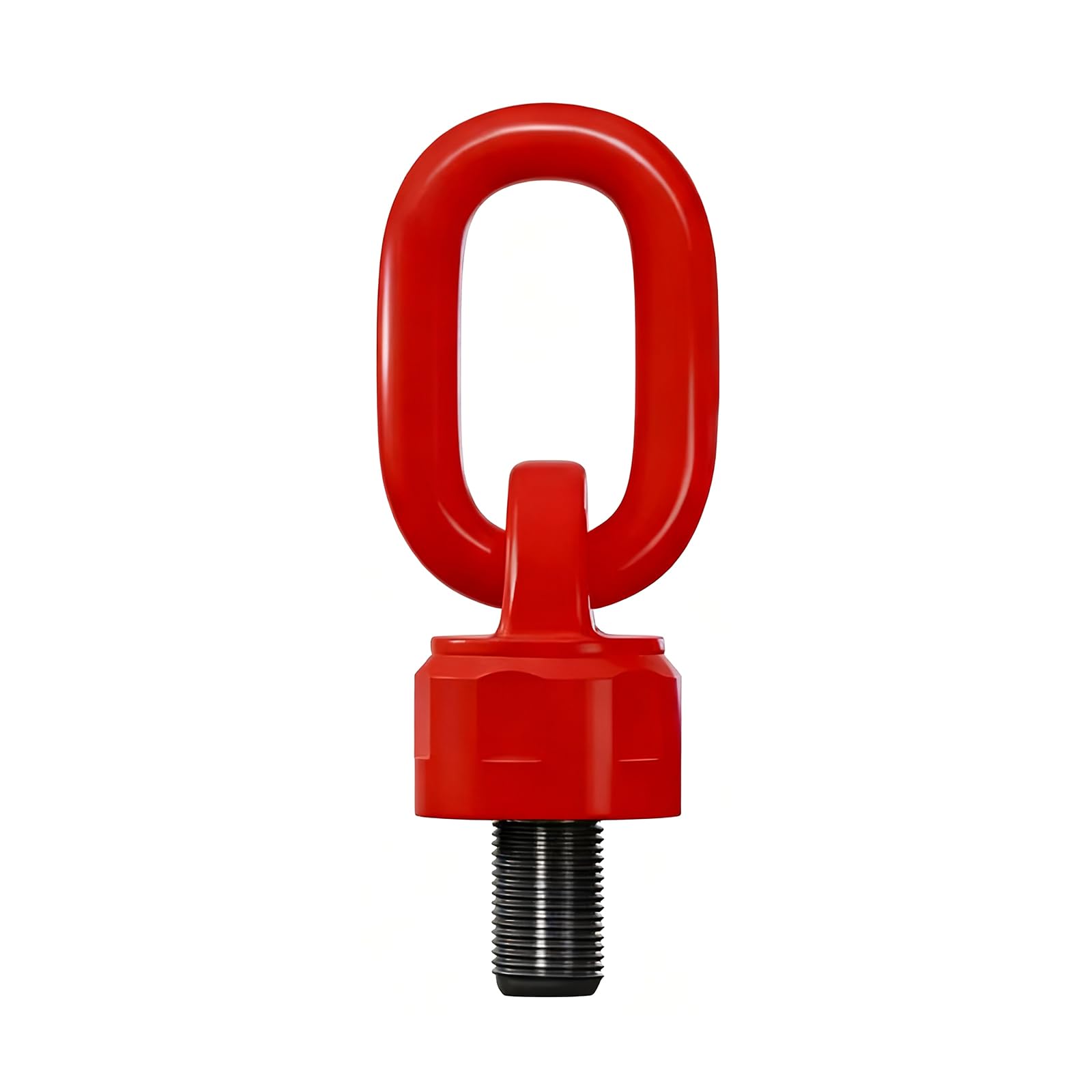 Anillo de Elevación Giratorio M16 x 31.8 mm de Acero Aleado con Perno de Ojo de Rotación de 360° Color Rojo Capacidad de 1.5 a 2 Toneladas para Piezas de Maquinaria de Grúa