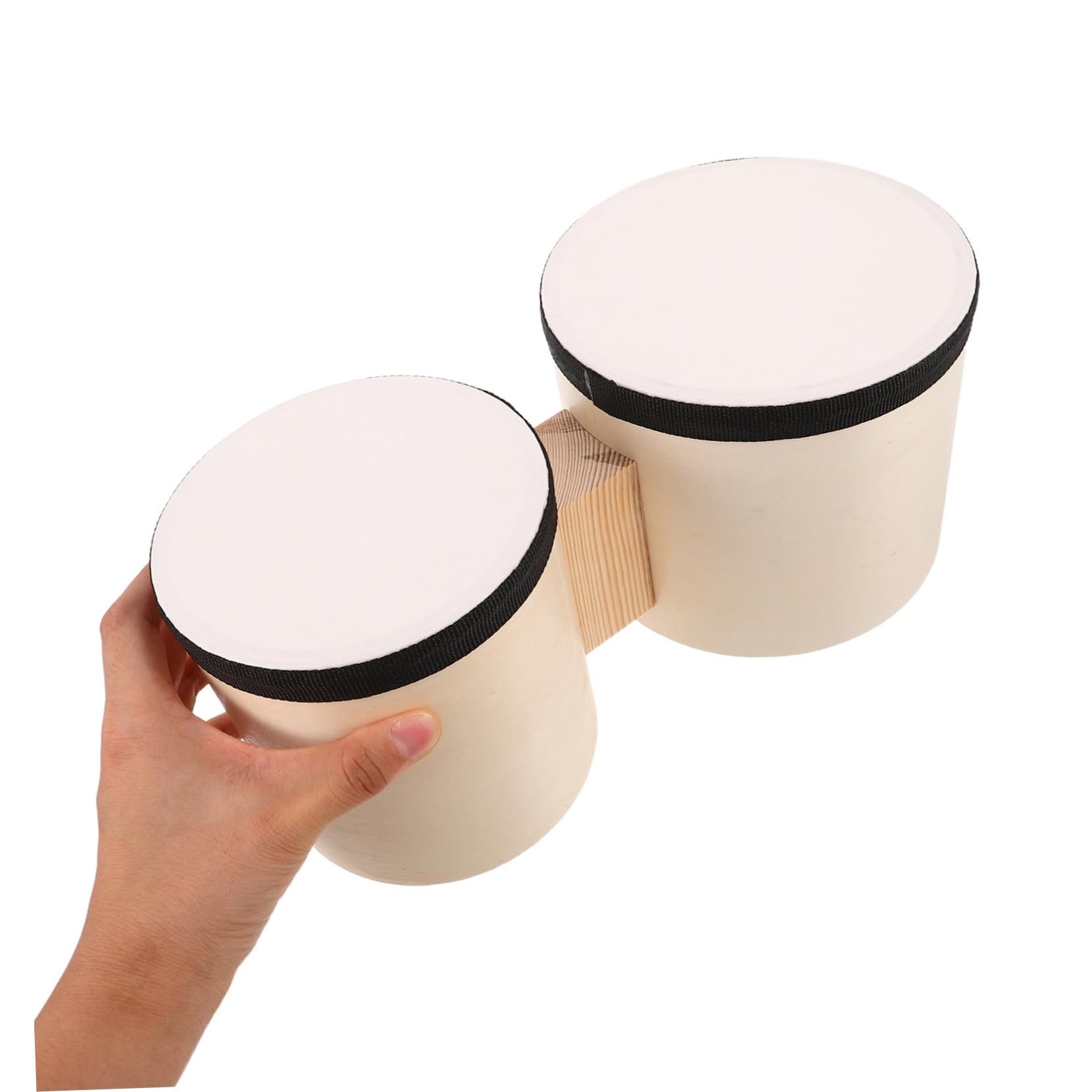 BESTonZON 1sets Bonghi Percussione Mano con Bacchette in Legno Strumenti Tamburo per Pratica Musicale e Attività Educative in Classe