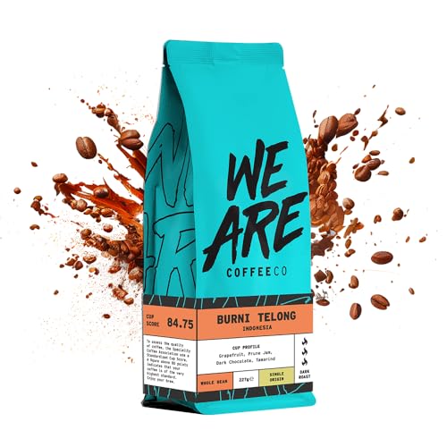 We Are Coffee Co - Indonesia - Burni Telong - Whole Bean 227g | Dark Roast Coffee Beans | 100% Arabica | Freshly Roasted in the UK