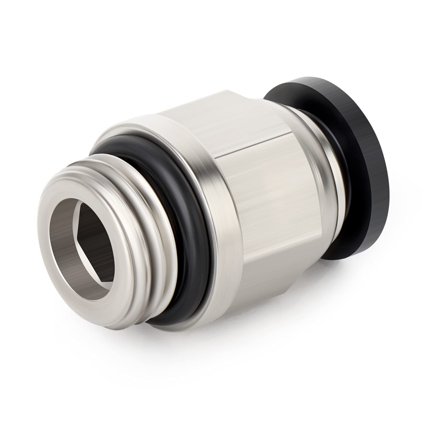 TAILONZ PNEUMATIC PC8-01 Raccordo Pneumatico Rapido (Confezione da 10), Raccordo Diritto 8mm OD x 1/4" Filettatura G con O-Ring di Tenuta, per Tubi PU/PA/PE