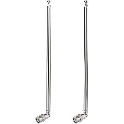 Bingfu Police Radio Scanner Antenna 20-1300MHz 7 Section Telescopic BNC Male 2-Pack Handheld Ham CB Antenna for Uniden Whistler Police Scanner Two Way Radio Frequency Counter