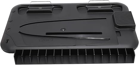 Yctze Doppelte Ladestation mit Lüfter und Kopfhörer für 15 Spielkarten, Effiziente und Stilvolle Gaming-Lösung (Black)