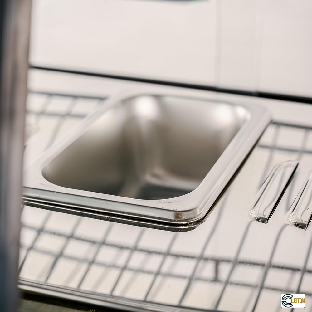Cleiton® Vitrina Expositora Caliente 3 Bandejas de 60 cm | Vitrina para Comida Caliente con Temperatura 30/85°C - Capacidad 110 Litros y 1100 W