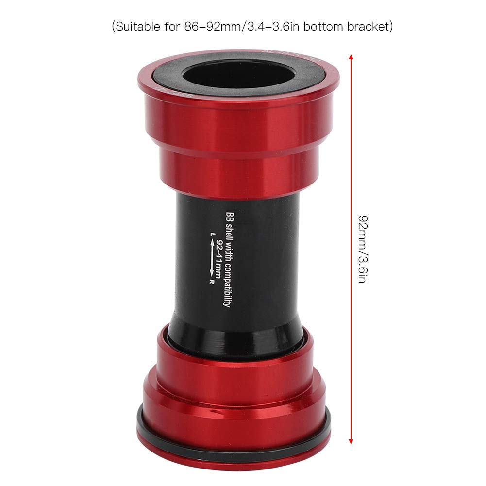 RiToEasysports BB91 BB92 Suport Rowerowy, łożysko Ceramiczne z Aluminium CNC 6061, Zintegrowane Koło z Pustym łańcuchem, z uszczelką silikonową i technologią (Ceramiczny wspornik dolny, wciskany,