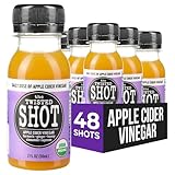 The Twisted Shot | Organic Apple Cider Vinegar Wellness Shots with Ginger, Turmeric, Honey, Cinnamon and Cayenne | Digestion, Immunity and Gut Health Support | Ready to Drink | 48, 2 oz Mini Bottles