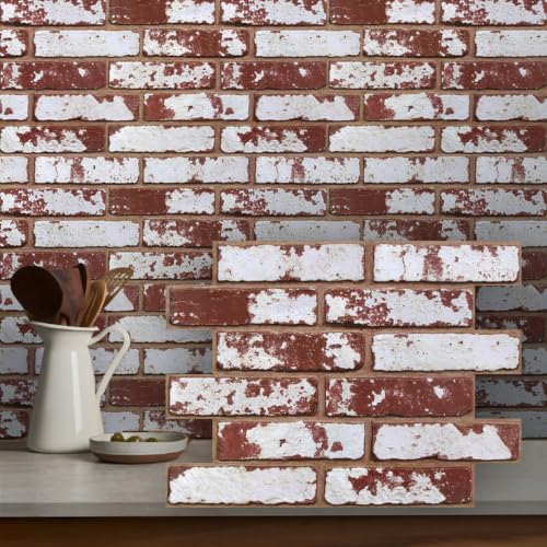 COMSTICKC 3D Peel and Stick Faux Brick Wall Sticker, Ultra-Light, Flexible