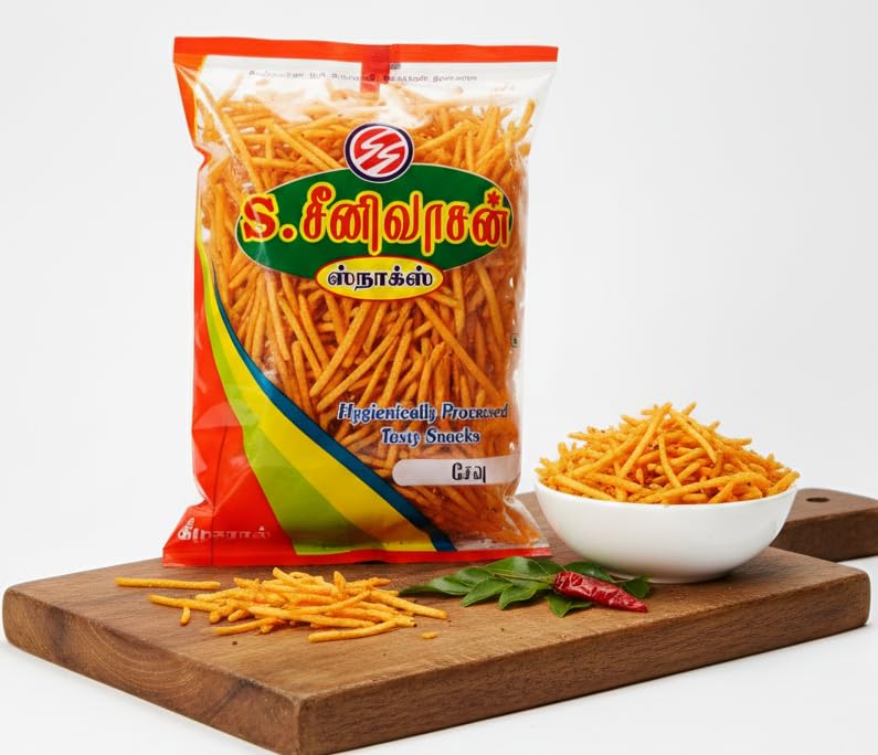 Tapioca Spicy Chips|Kappakilangu|Kappa Sticks-Pack Of 3 X 250 Gm(750 Gm)
